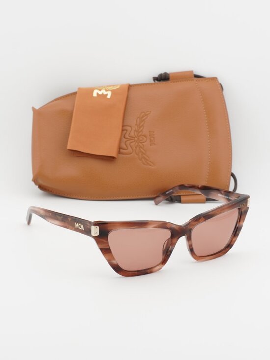 MCM MW0010 74S Cat Eye Sunglasses – Pink Havana / Bordeaux main image 11